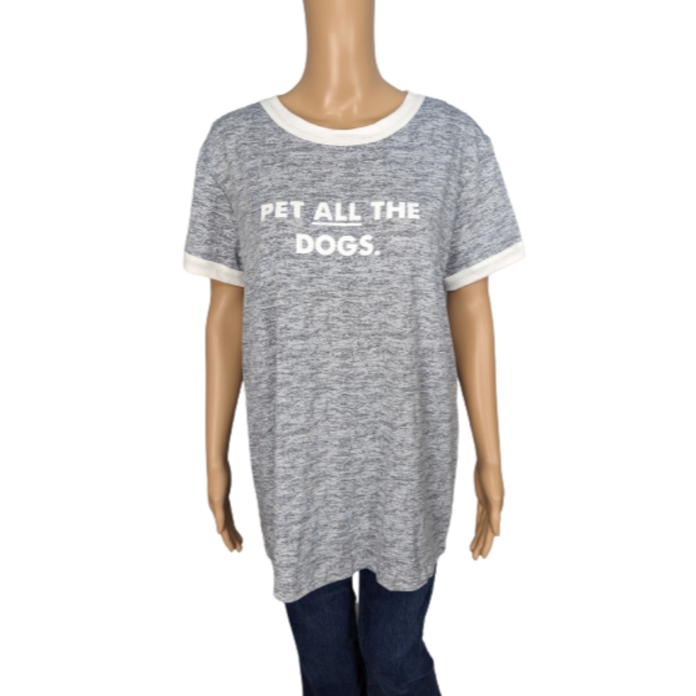 LuLaRoe Pet All the Dogs Liv T-Shirt L